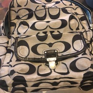 A coach backpack
